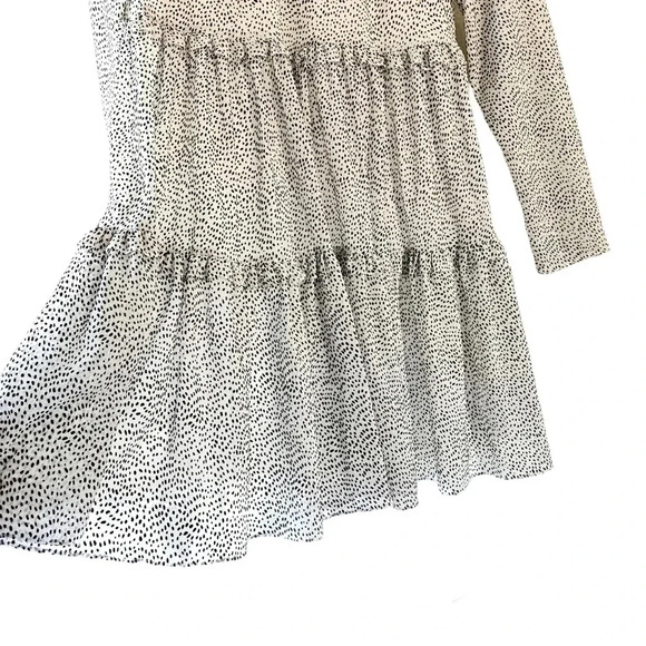 Ted Baker London Phenia Subtle Long Sleeve Ruffled Tiered Boho Casual Mini Dress - Picture 7 of 16